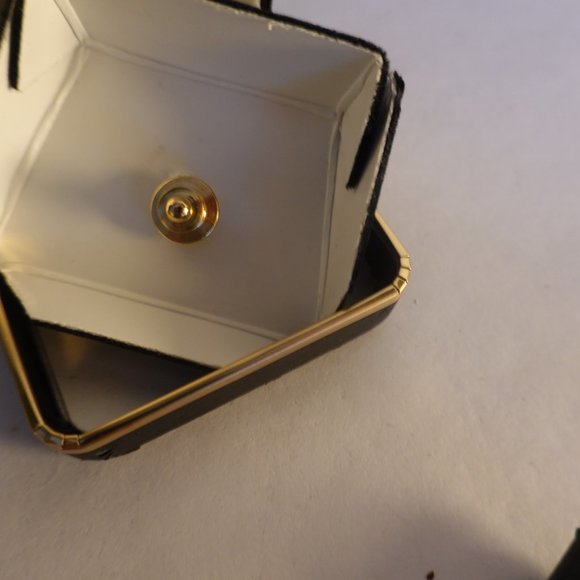 25 Year Employee Service Award Pin Diamond Chip Gold Filled - Picture 2 of 3